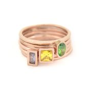 愛のリング[ローズゴールドメッキ]