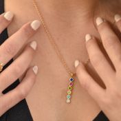 タリサ・スターネックレス・垂直ドロップ[ゴールドメッキ]