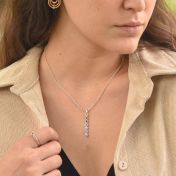 タリサ・スターネックレス・垂直ドロップ[スターリングシルバー]