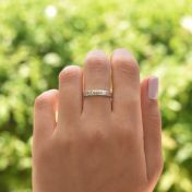 タリサ誕生石名入れリング ［スターリングシルバー］