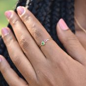 母の愛リング [１８Kゴールドヴェルメイユ]