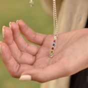 タリサ・スターネックレス・垂直ドロップ[スターリングシルバー]