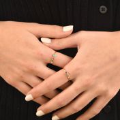 母の愛リング [１８Kゴールドヴェルメイユ]