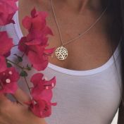 ツリーオブライフ 名入れ誕生石ネックレス [スターリングシルバー]