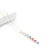 タリサ・スターネックレス・垂直ドロップ[スターリングシルバー]