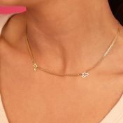 ヘレナ星座 ミラノチェーンネックレス［18Kゴールドメッキ］