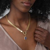 エマサークルネックレス［18Kゴールドヴェルメイユ］・チャーム付き