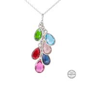 魔法の雨粒誕生石ネックレス[スターリングシルバー]