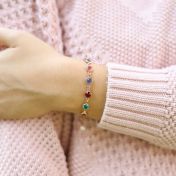 魔法のチャーム誕生石ブレスレット[ローズゴールドメッキ]