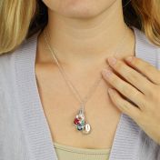 魔法の雨粒名入れネックレス[スターリングシルバー]