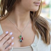 魔法の雨粒誕生石ネックレス[スターリングシルバー]