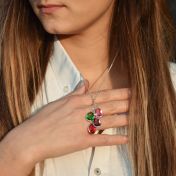 魔法の雨粒誕生石ネックレス[スターリングシルバー]