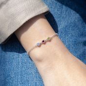 魔法のスターズ誕生石ブレスレット［スターリングシルバー］