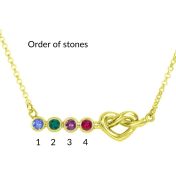 心の絆誕生石ネックレス [１８Kゴールドヴェルメイユ]