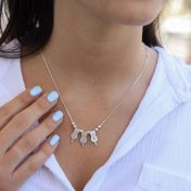 可愛い猫名入れネックレス [ゴールドメッキ]