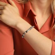 イビルアイピカソジャスパーレーデイス名入れブレスレット[スターリングシルバー]