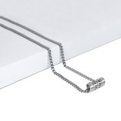 ファミリーラップ名入れネックレス［スターリングシルバー］