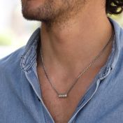 ファミリーラップ名入れネックレス［スターリングシルバー］