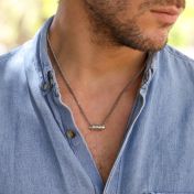 ファミリーラップ名入れネックレス［スターリングシルバー］