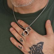 永遠のサークル ネックレス・スターリングシルバー