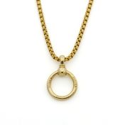 永遠のサークル ネックレス・１８Kゴールドメッキ