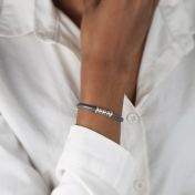 心の絆 名入れブレスレット [グレースエード]