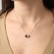 ファミリーチャーム名入れネックレス［スターリングシルバー］