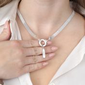 エマヘリンボーンネックレス［スターリングシルバー］