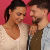 家族サークルリンクチェーン名入れネックレス［１８Kゴールドヴェルメイユ］