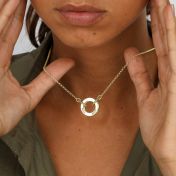 家族サークル名入れネックレス・ロロチェーン［１８Kゴールドヴェルメイユ］