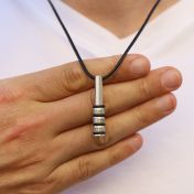 ファミリーサークルメンズ名入ネックレス［スターリングシルバー］