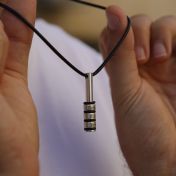 ファミリーサークルメンズ名入ネックレス［スターリングシルバー］