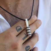 ファミリーサークルメンズ名入ネックレス［スターリングシルバー］