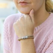 ファミリー名入れブレスレット・タンスエード［スターリングシルバー］