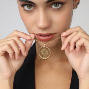 ファミリーツリー名入れネックレス　[18Kゴールドメッキ]