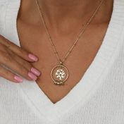 ファミリーツリー名入れネックレス　[18Kゴールドメッキ]