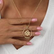 ファミリーツリー名入れネックレス　[18Kゴールドヴェルメユル]