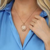 ファミリーツリー名入れネックレス　[18Kゴールドメッキ]