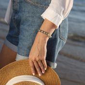 ハチドリ刻印ブレスレット［スターリングシルバー］