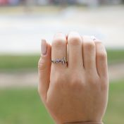 タリサ・ビート誕生石リング[スターリングシルバー]