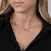 ヘレナ星座ネックレス［18Kゴールドメッキ］