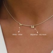 ヘレナ星座ネックレス［18Kゴールドメッキ］