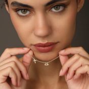 ヘレナ星座ネックレス［18Kゴールドメッキ］