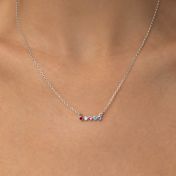 タリサ・スターズ ネックレス 横 [スターリングシルバー]