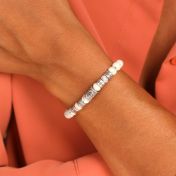 イーヴルアイハウライト レディーズ 名入れブレスレット [スターリングシルバー]