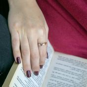 タリサ・スターズ誕生石リング[ゴールドメッキ]