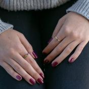 タリサ・スターズ誕生石リング[ゴールドメッキ]