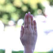 心の絆リング・ノット　[ローズゴールドメッキ]