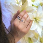 愛のルーツリング ・2つの名前[スターリングシルバー]