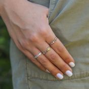 心の絆リング・ノット　[18K金メッキ]